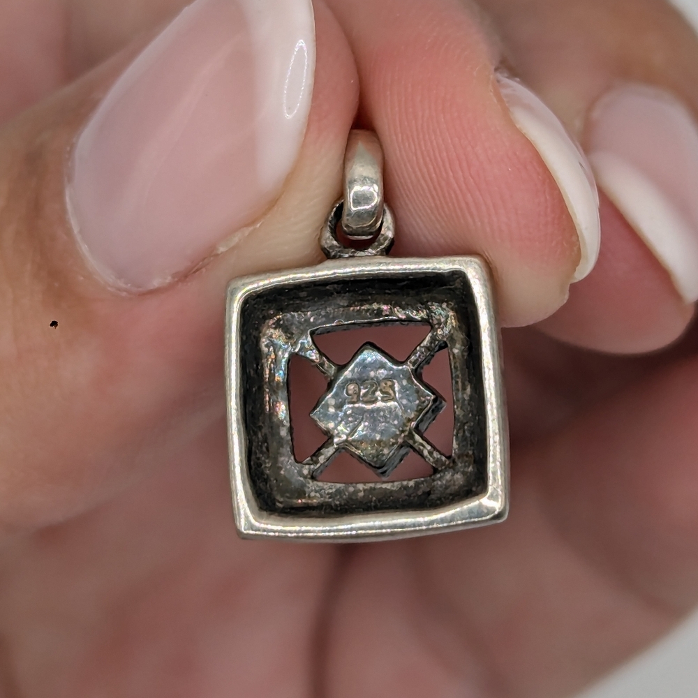 Vintage early 20th century silver pendant - Picture 5 of 7